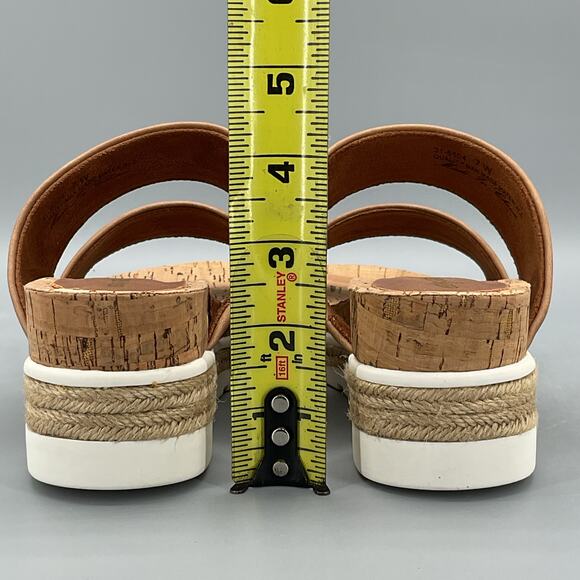 NEW Easy Street Women’s Maryann Wedge Sandals Tan Size 7W - Picture 4 of 10